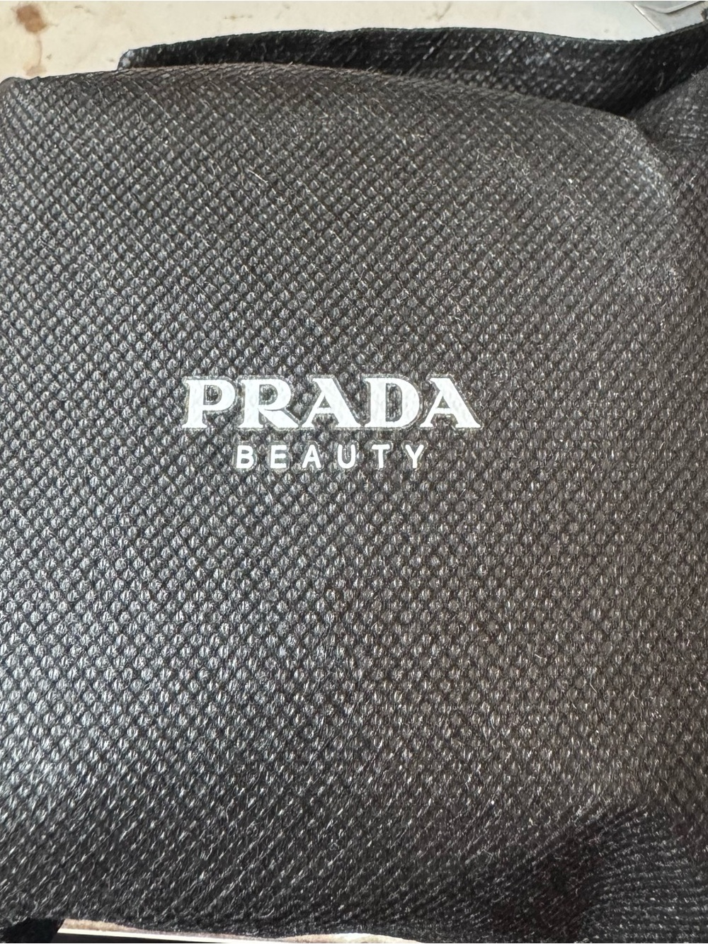 Prada Beauty Light Blue Round Pouch with gold chain Pearl Strap - Picture 8 of 8